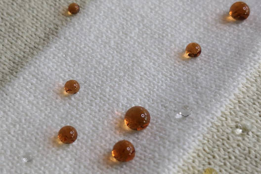 实拍视频|毛线帽子防水效果