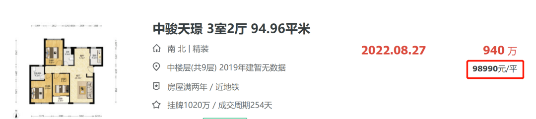 虹桥徐泾地铁精拆三房，总价仅约470万起！「虹桥公馆3期」一房一价表首发！