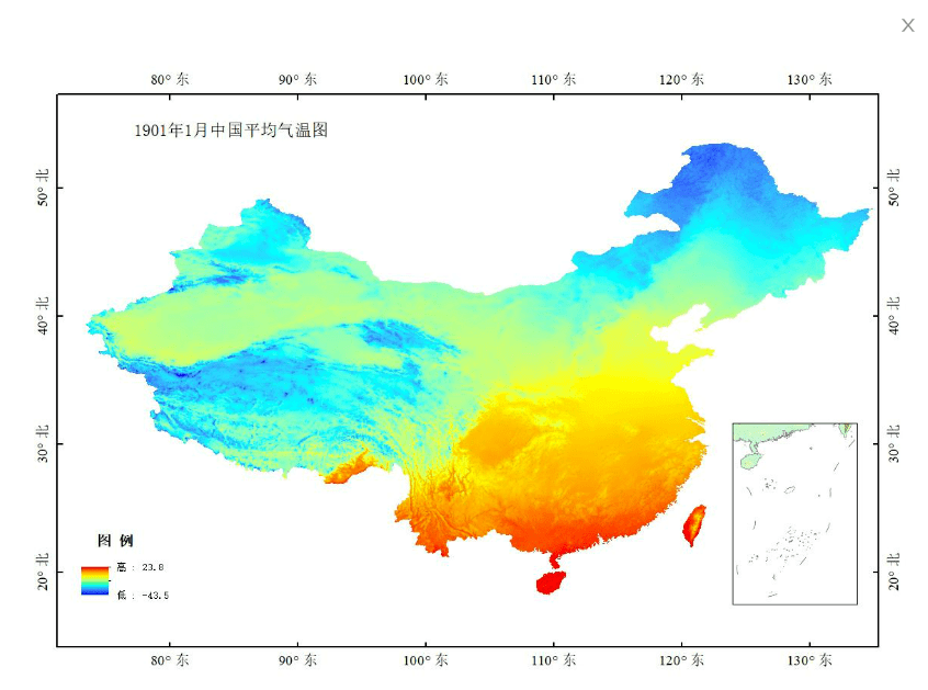 【资本0228】中国1km分辩率逐月均匀气温数据集（1901-2021）免费下载！