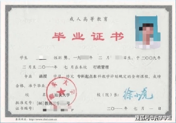 校毕业证同等待遇。在找工作、迁户口、评职称、考公务员等方面均有效 。
