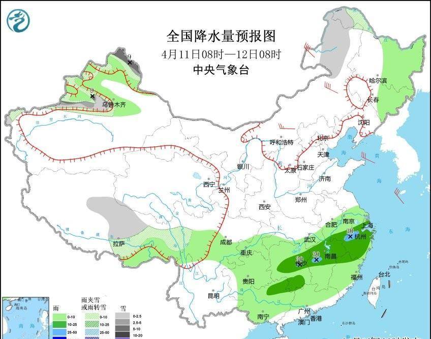 超8省迎大范围降水，中雨大雨暴雨覆盖下列区域，山东河南有降雨