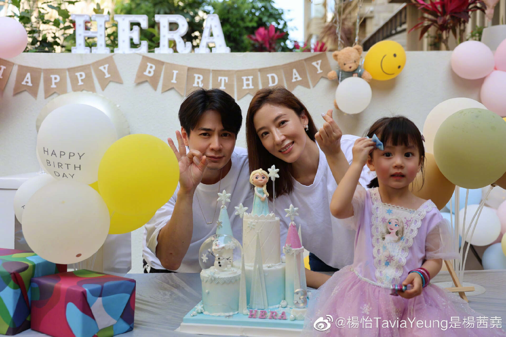 TVB视后为女儿庆贺3岁生日！小家伙变公主迷，钟嘉欣稀有现身