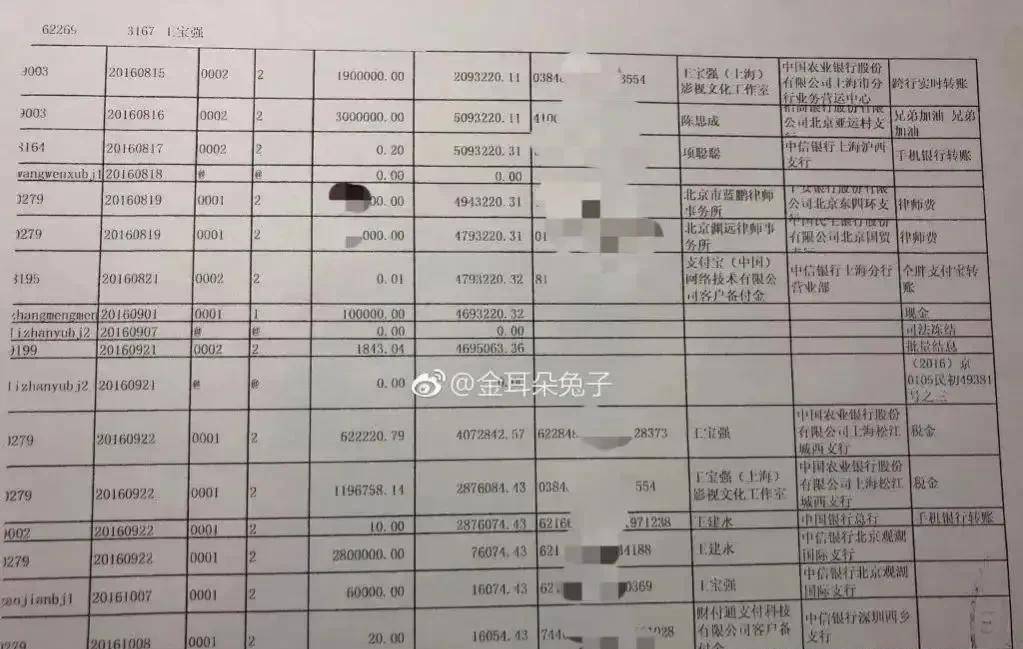 蓉爆料说王宝强根本没有那么穷，还晒出了自己刚刚打印出来的银行流水。