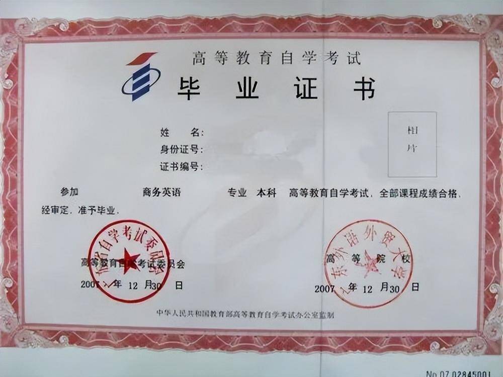 自考本科毕业证学士学位证书广东外语外贸大学学院荣誉办学特色广东外语