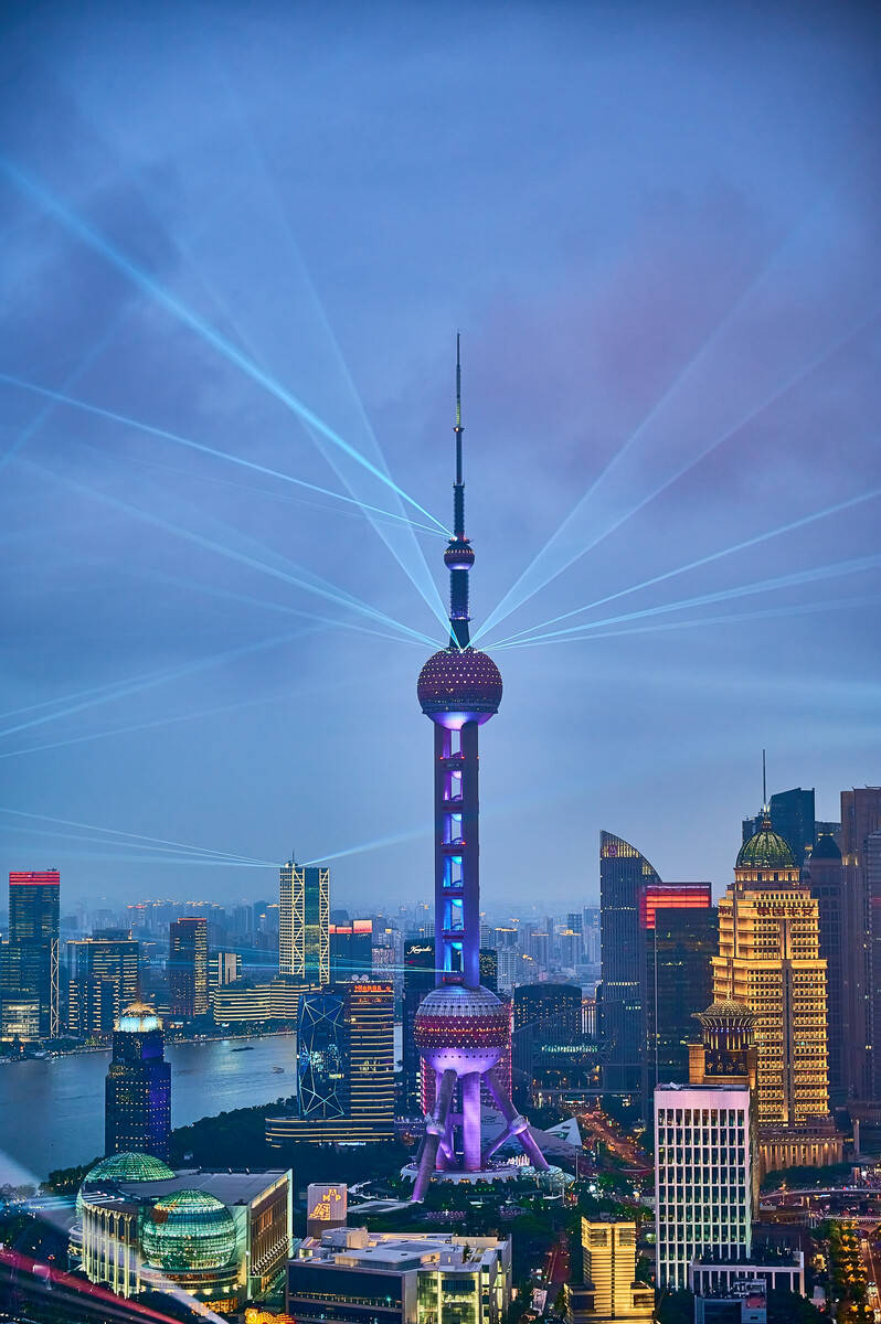 原创上海代表性的建筑之一，主塔高度为468米，是上海的地标