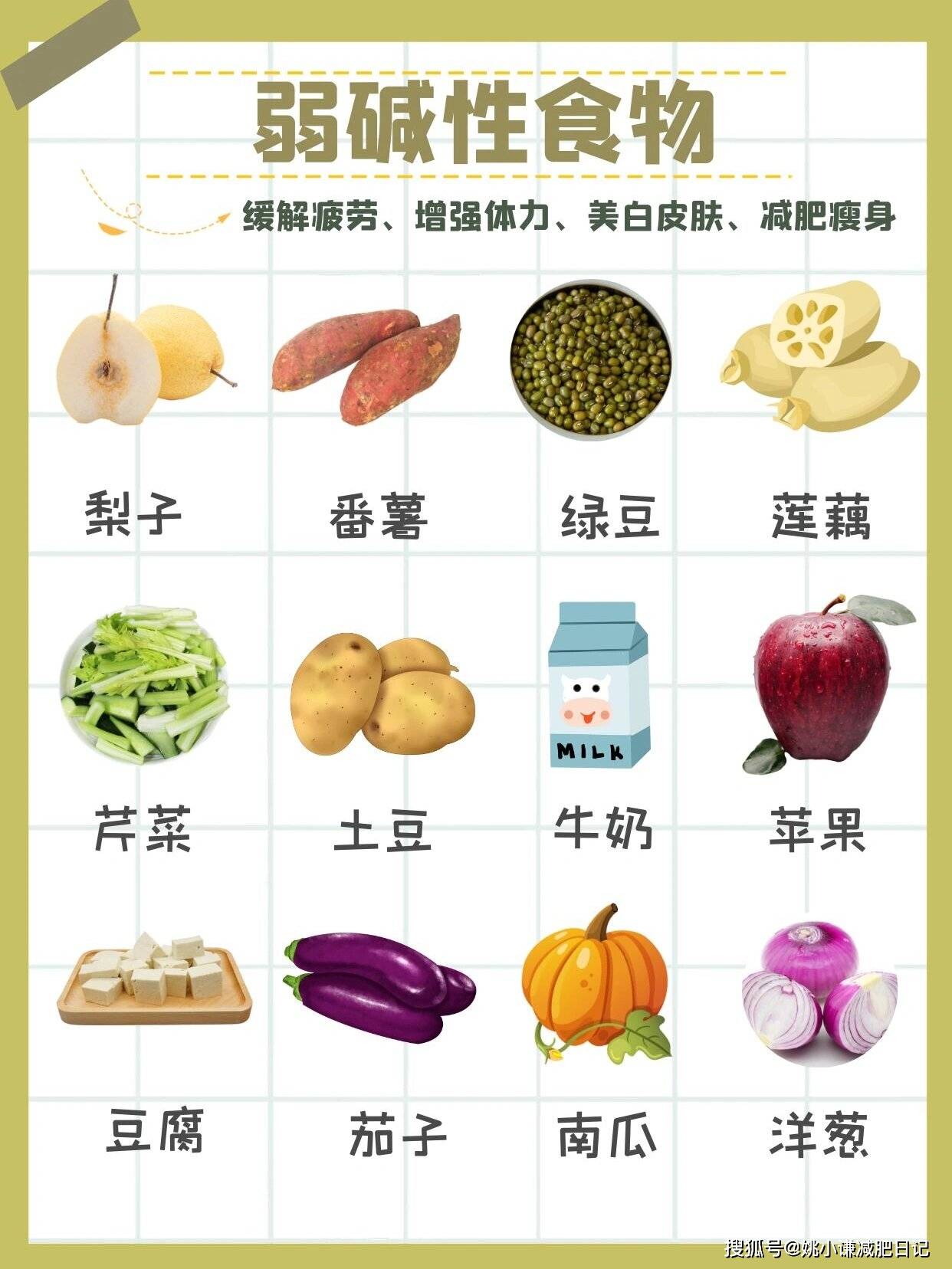 9种碱性食物,快速养成易瘦体质!