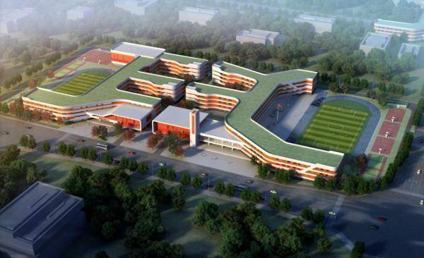西安高新区第九初级中学位于西安高新区灵沼街道,灵沼四路以东,灵秀