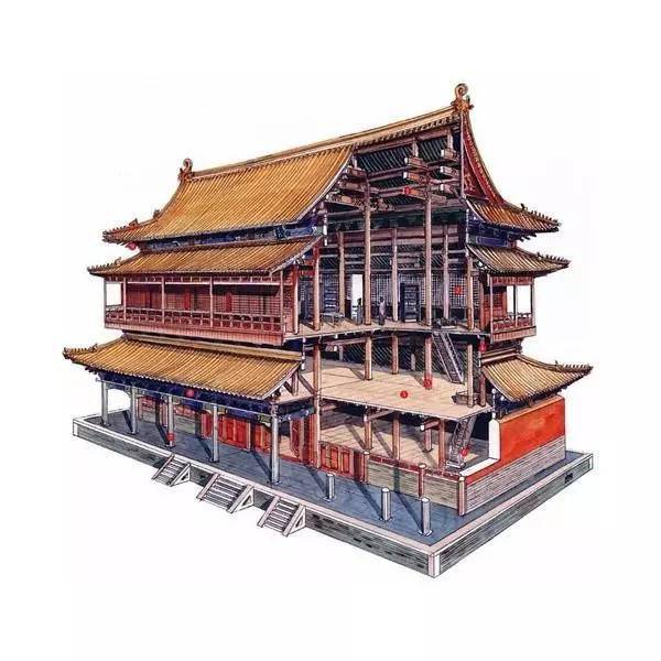 用剖视画的中国古建筑，美得让人惊艳！_福建