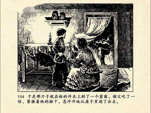 董洪元的连环画经典作品高尔基故事系列《童年》