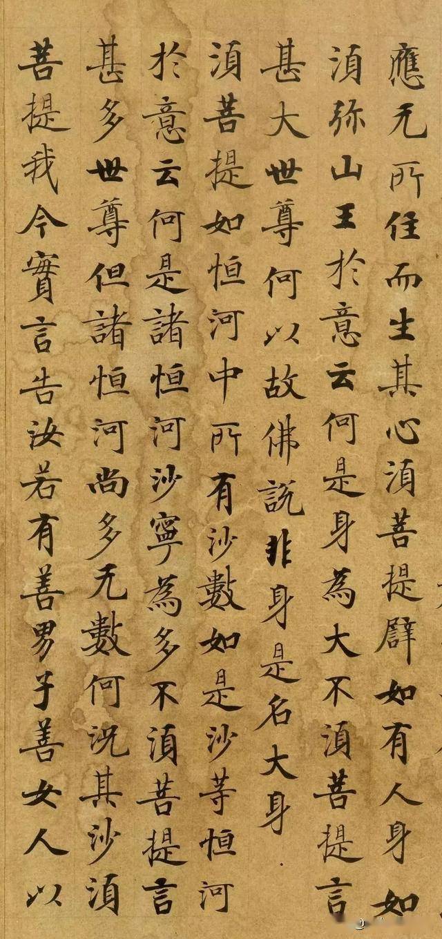 他是武则天御用代笔人,写经小楷太精湛了_金刚经
