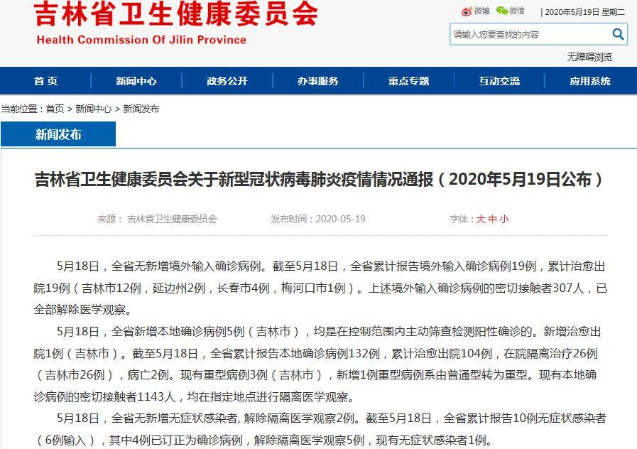 [600766股吧]吉林省昨日新增本地确诊病例5例，都在吉林市，其中4例为此前确诊病例密接者