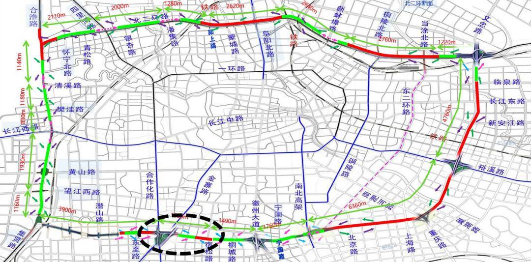 合肥畅通二环最新方案公示!这些地方将有大变化!_宿松路