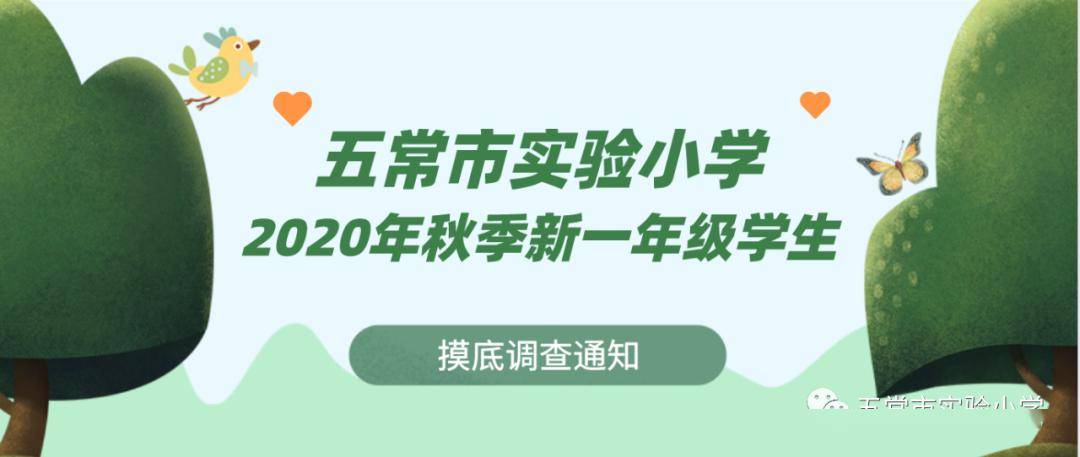 2020八年级五常期末_实小公告五常市实验小学2020年秋季新一年级学生摸