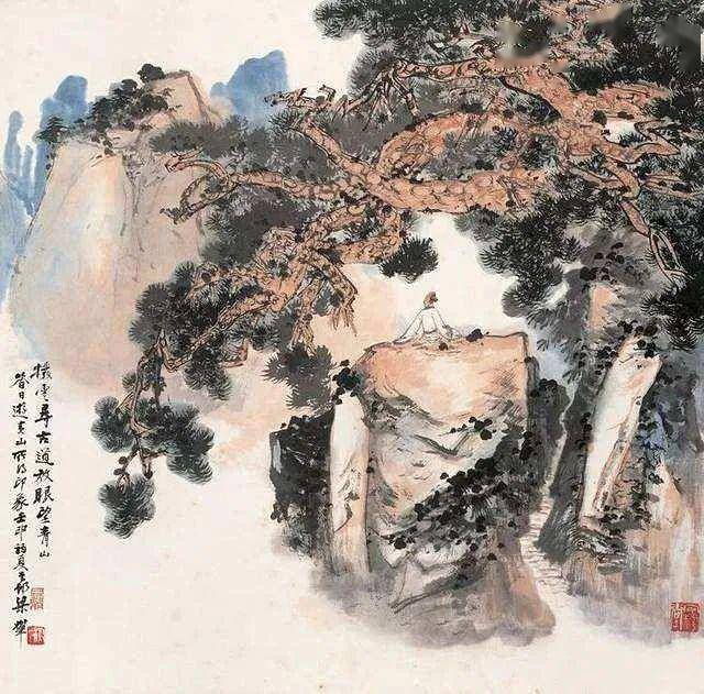 山水画知识丨有名树和无名树不同的特征_松树