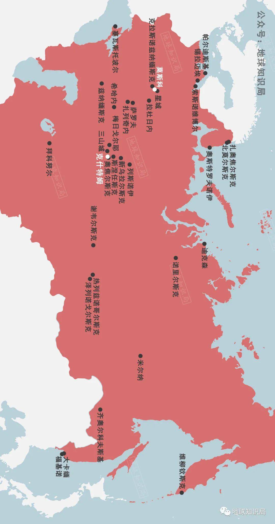 研究地点 在下图中部可以找到"克什特姆" 距离最近的大城市车里雅宾