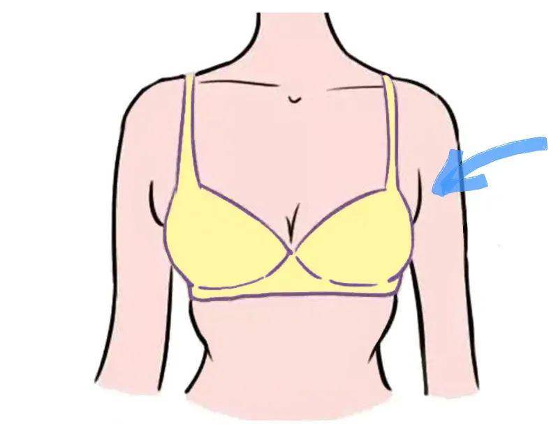 姐建议选择有  侧收功能的内衣,穿戴时将胸部两侧的脂肪  拨入罩杯.