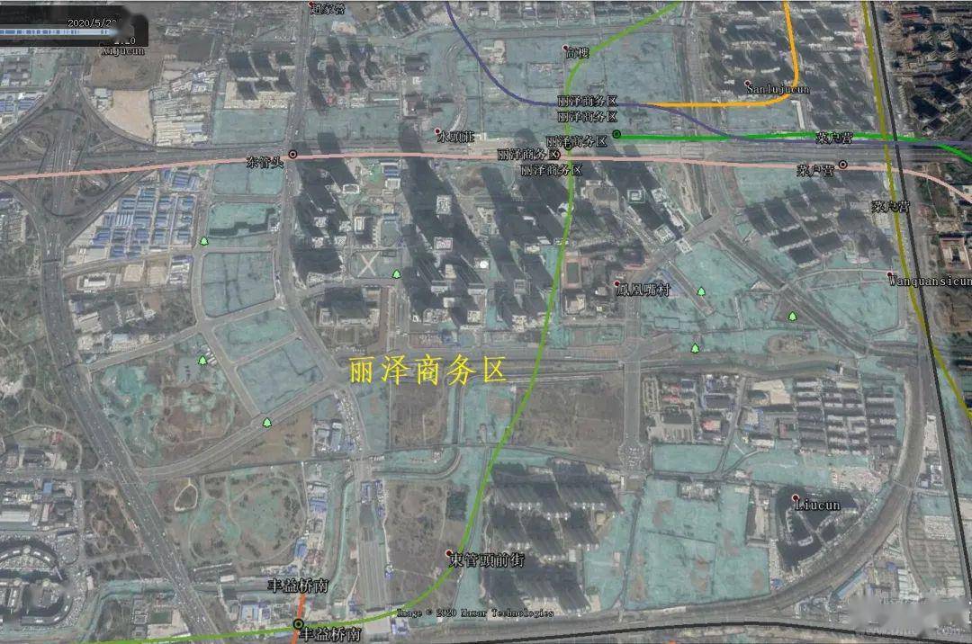 丰台设13站北京地铁二期规划中的这条东西向大动脉线路图曝光
