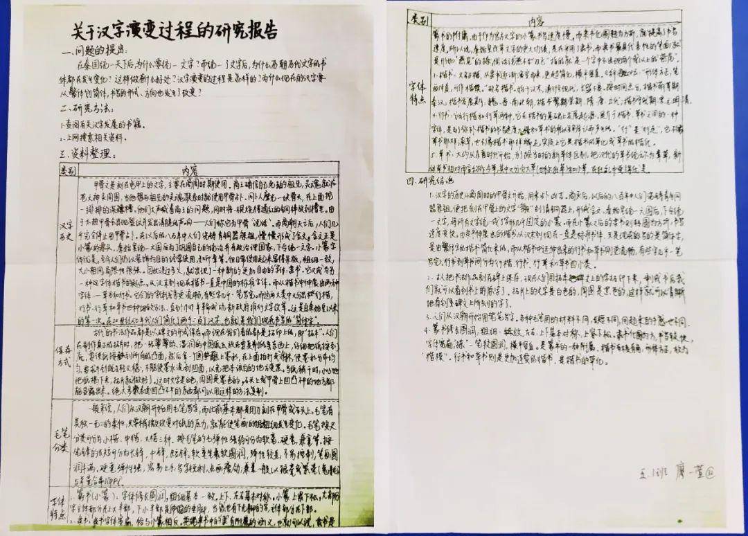 关于汉字演变过程的研究报告