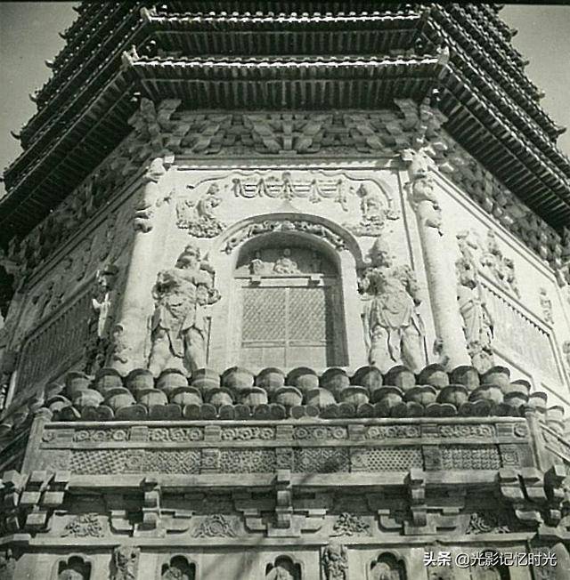 1941年老照片北京西便门外天宁寺塔