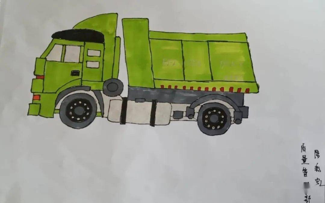 北奔重汽举办庆六一"我心中的卡车梦"儿童绘画展示活动