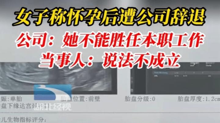 武汉一女子怀孕后遭公司辞退,你支持谁?