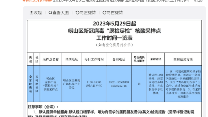 愿检尽检重现青岛崂山区,你认为是核酸单管免费吗?