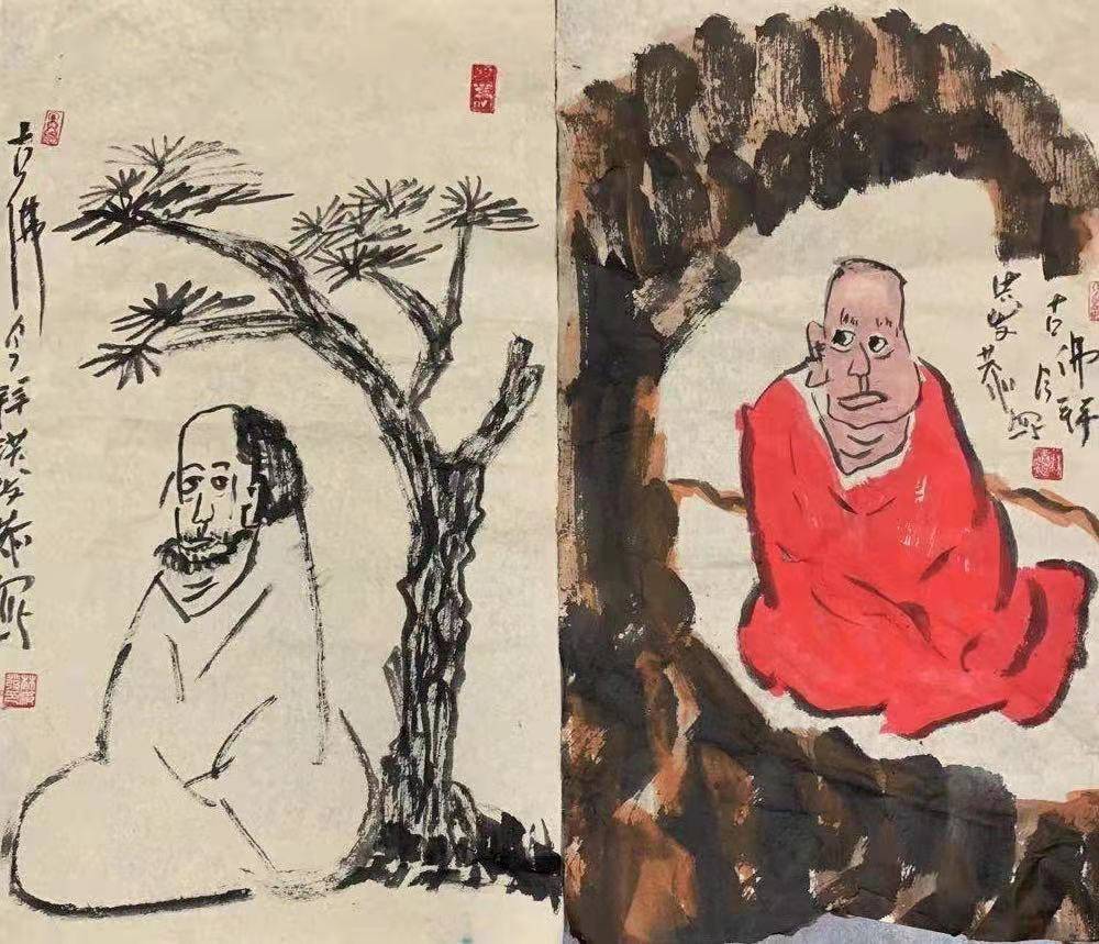 红衣罗汉,震撼画界——记著名画家林洪发