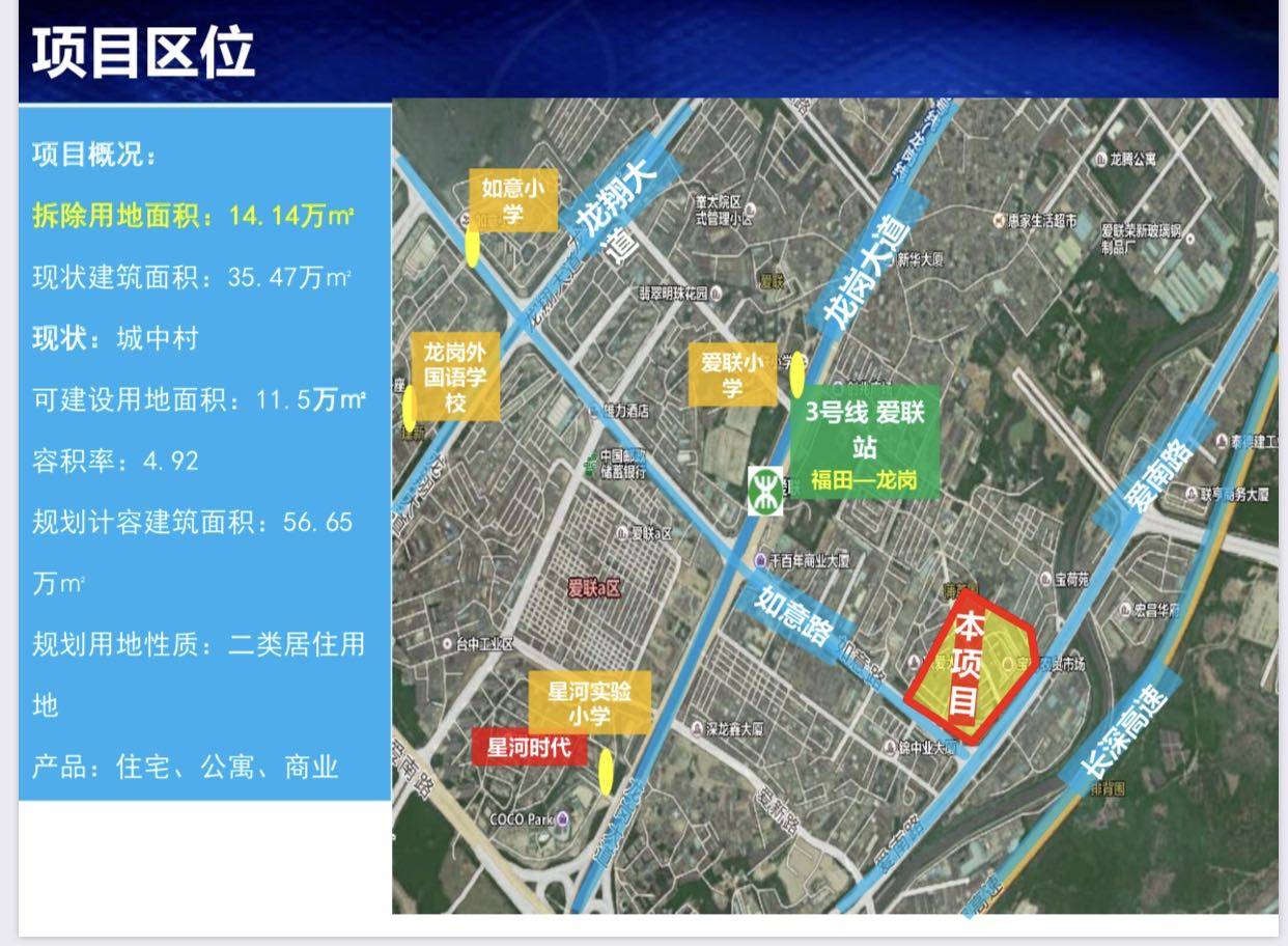 深圳龙岗|龙城爱联蒲排片区 城市更想