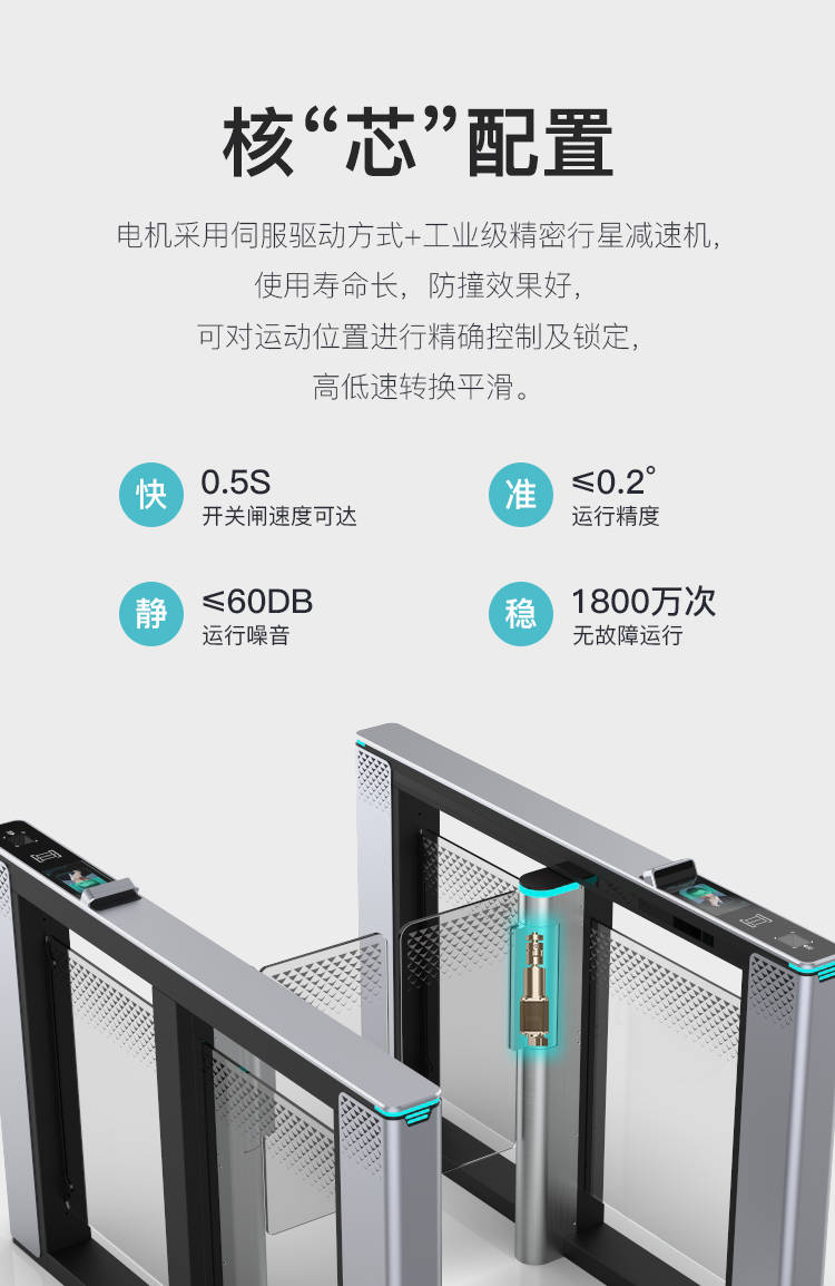 铁军智能速通门猎豹系列上市重新定义人行通道闸
