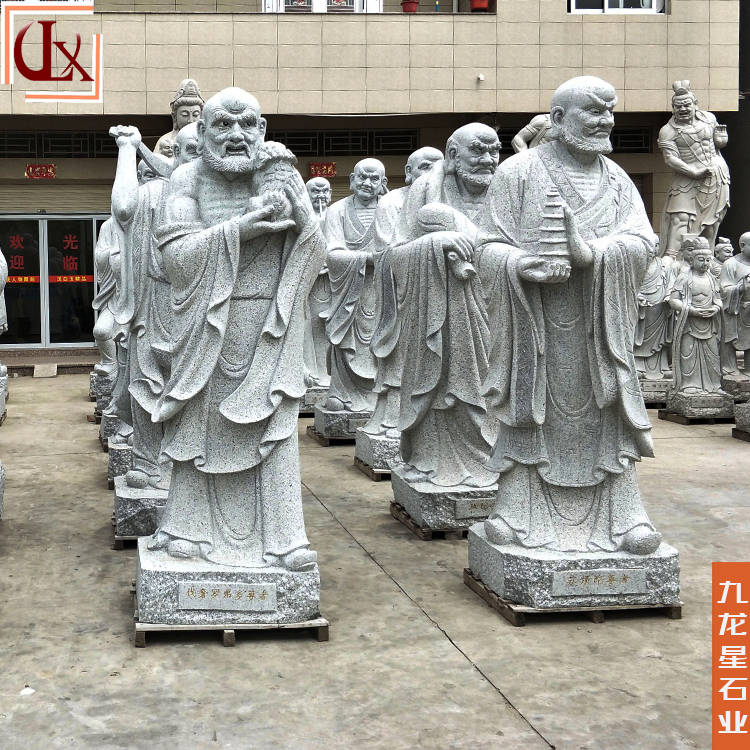 18罗汉石雕佛像的厂家雕刻工艺