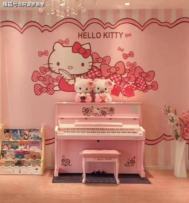 阿波罗钢琴联手三丽鸥集团共同打造hellokitty定制款钢琴风靡全球