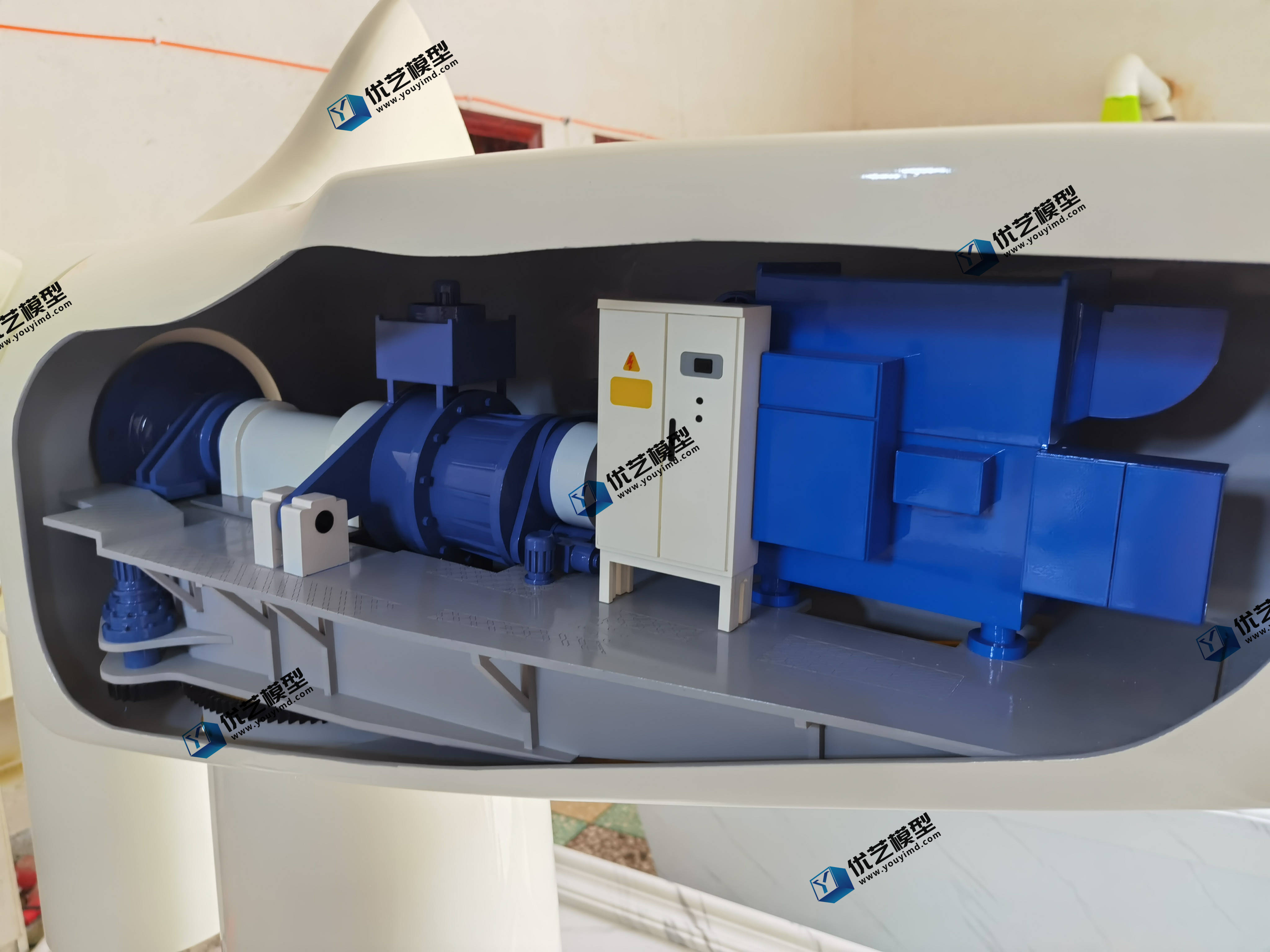 国家能源集团代力吉风电场定制的东汽15mw风力发电机组剖面模型