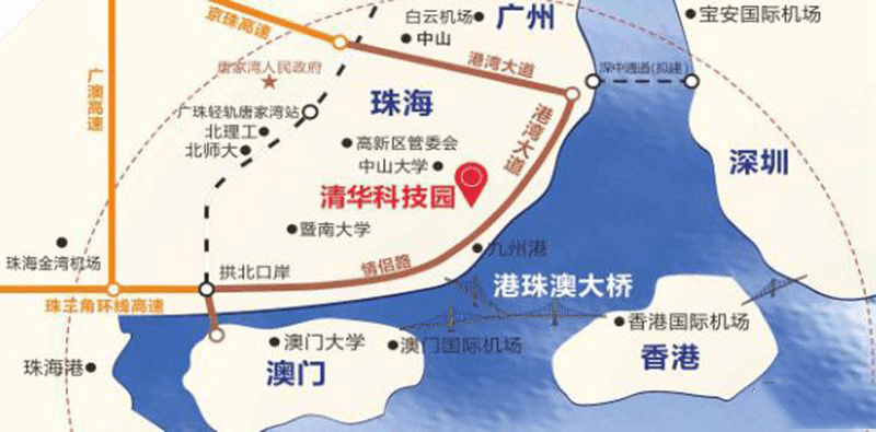 以唐家半岛为根据地,抢占未来深珠通道首站桥头堡优势,享受唐家湾发展