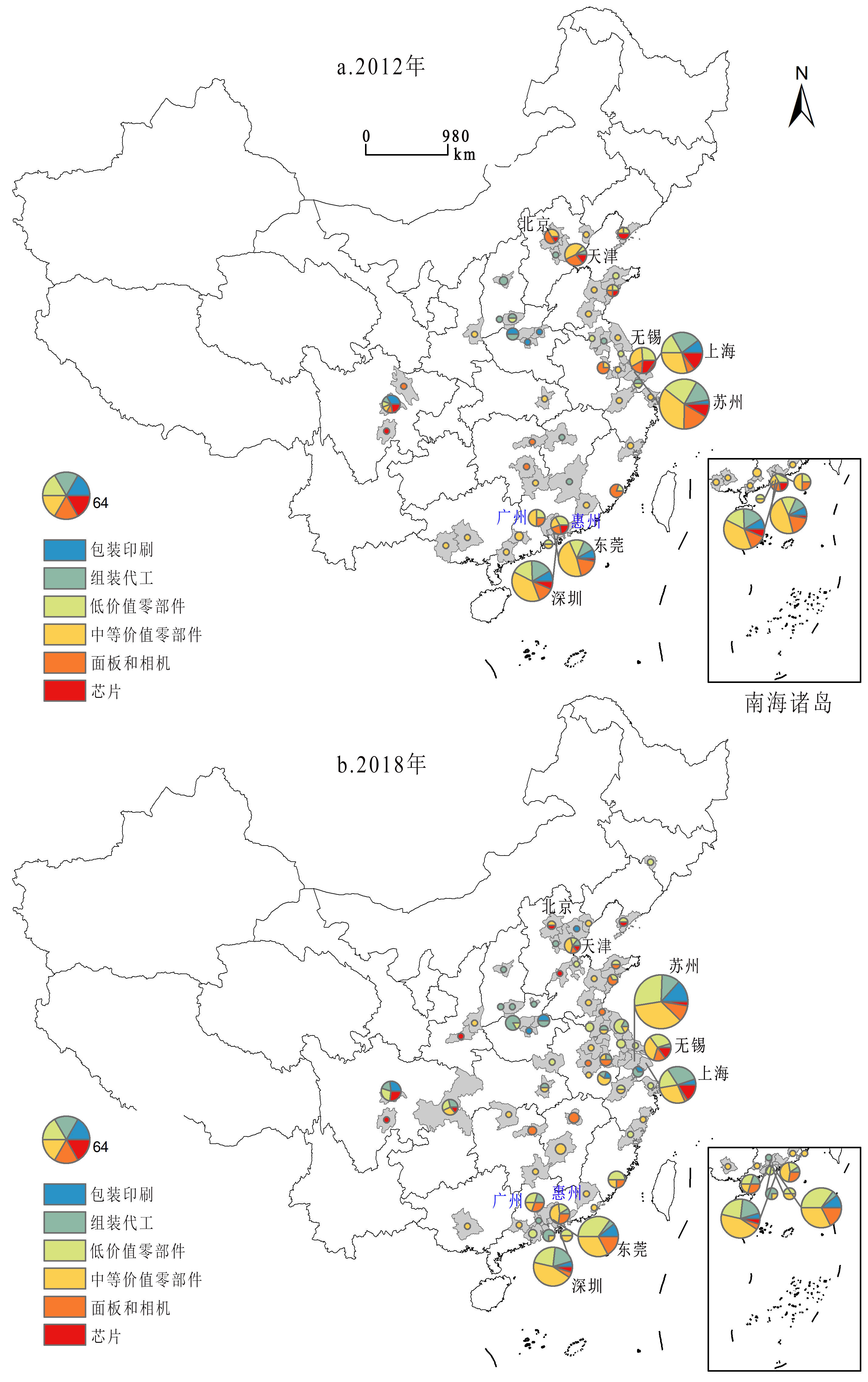 中国大陆苹果零部件供应链空间组织研究