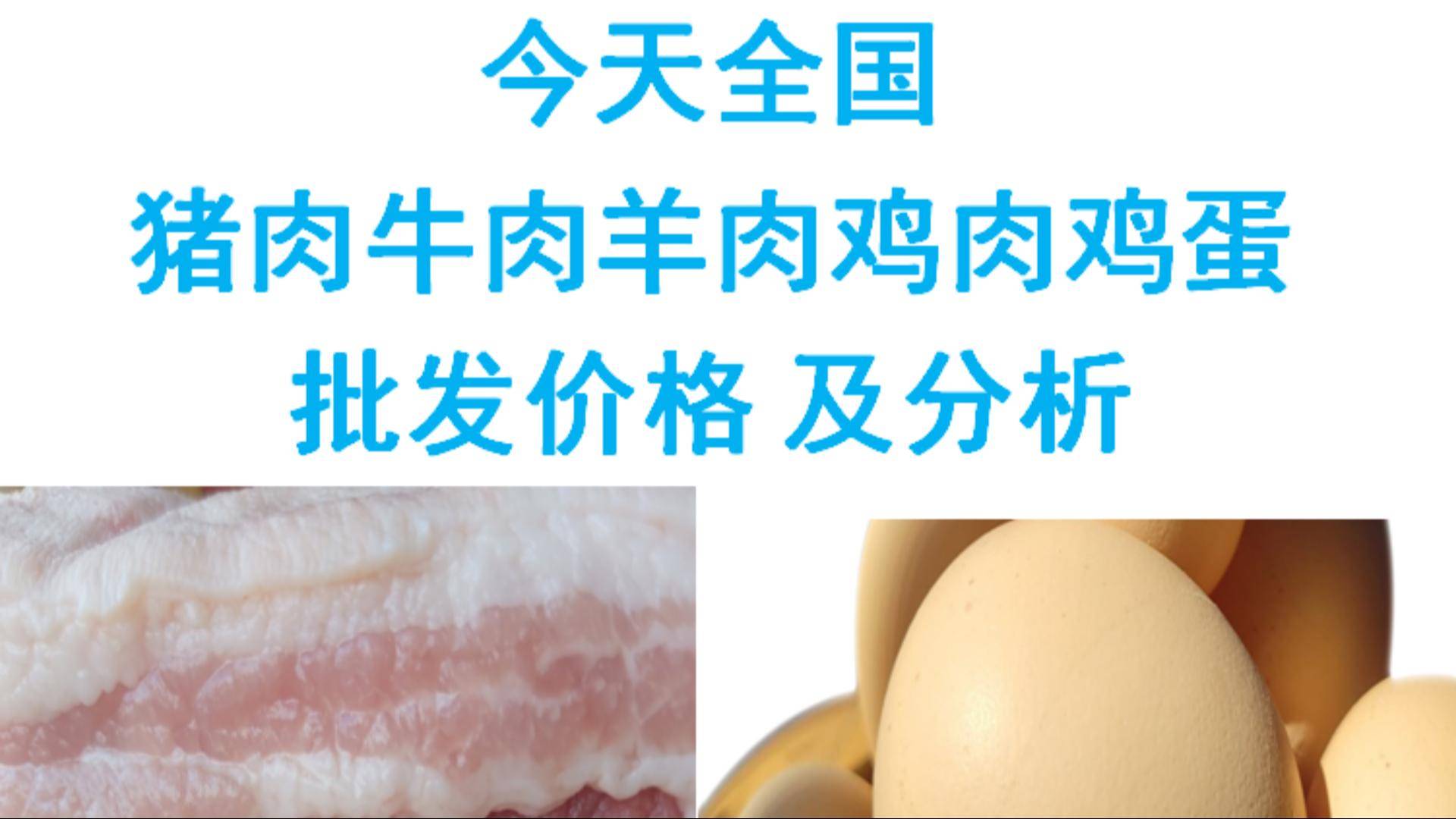 2023年01月19日全国猪肉牛肉羊肉鸡肉鸡蛋批发价格日报及分析