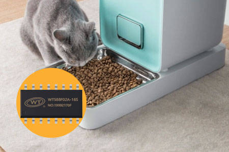 唯创知音WT588F02A-16S语音芯片IC厂商：为宠物喂食器和逗猫玩具增添音色魅力