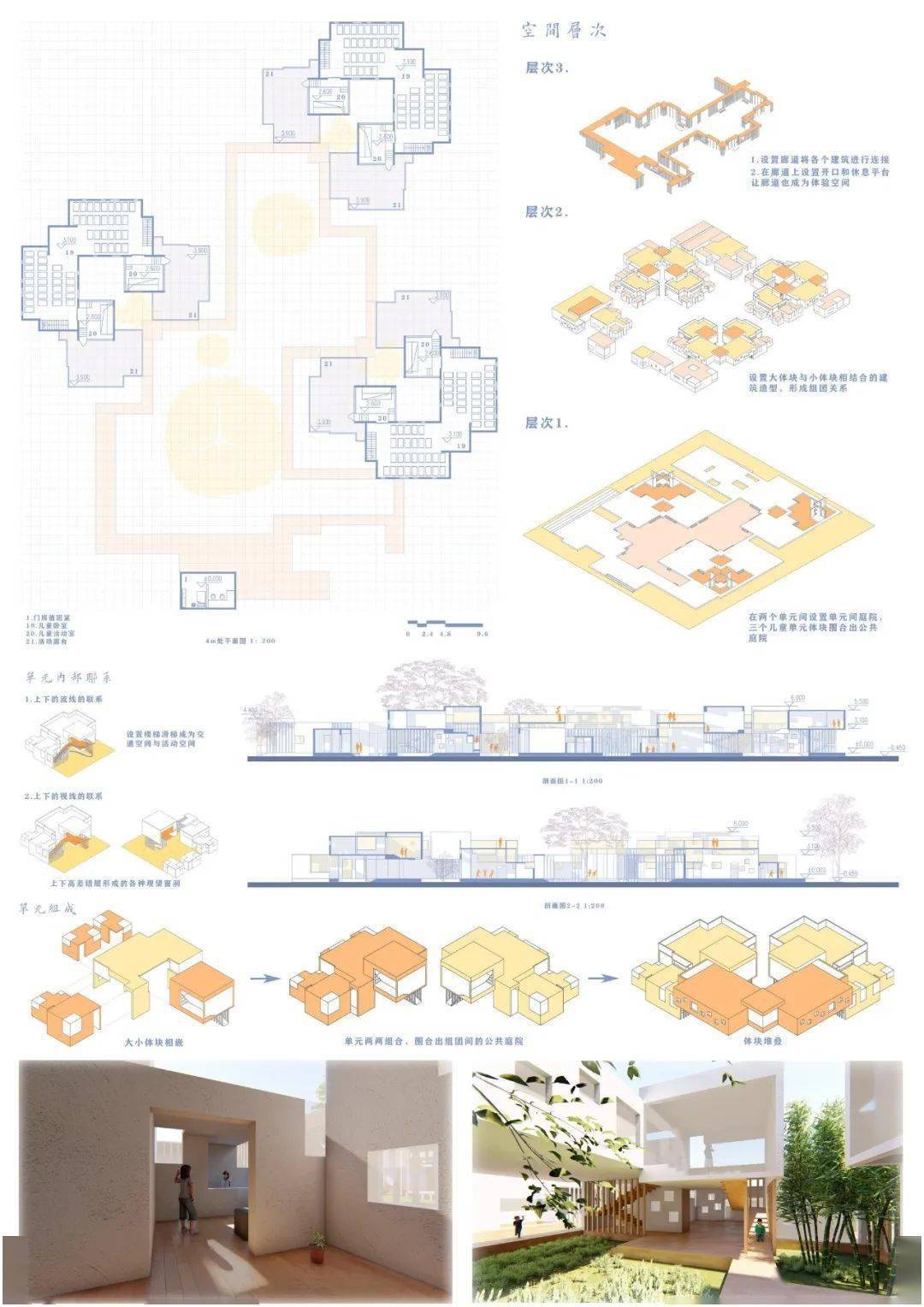 建筑学二年级"儿童之家"设计教学回顾及成果展示