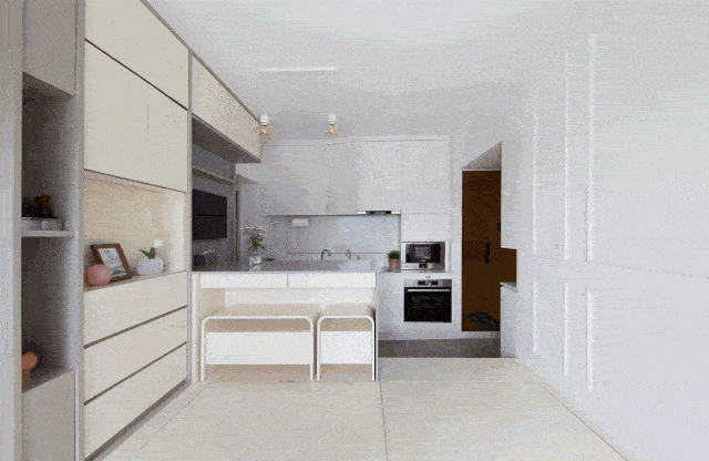 逆天爆改,49㎡被设计师玩到了极致!一房瞬间变四房!