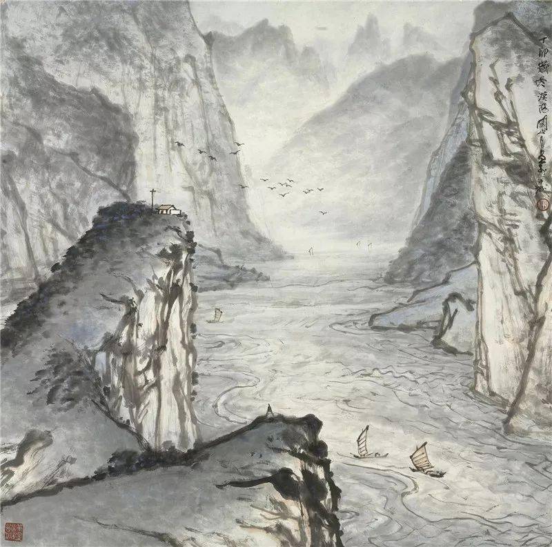 【云上美术馆】"轻舟已过万重山",看国画大师笔下的长江三峡美景