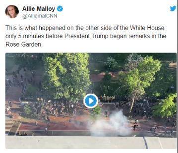 用催泪瓦斯“开路”？特朗普:没有,特勤局:没有