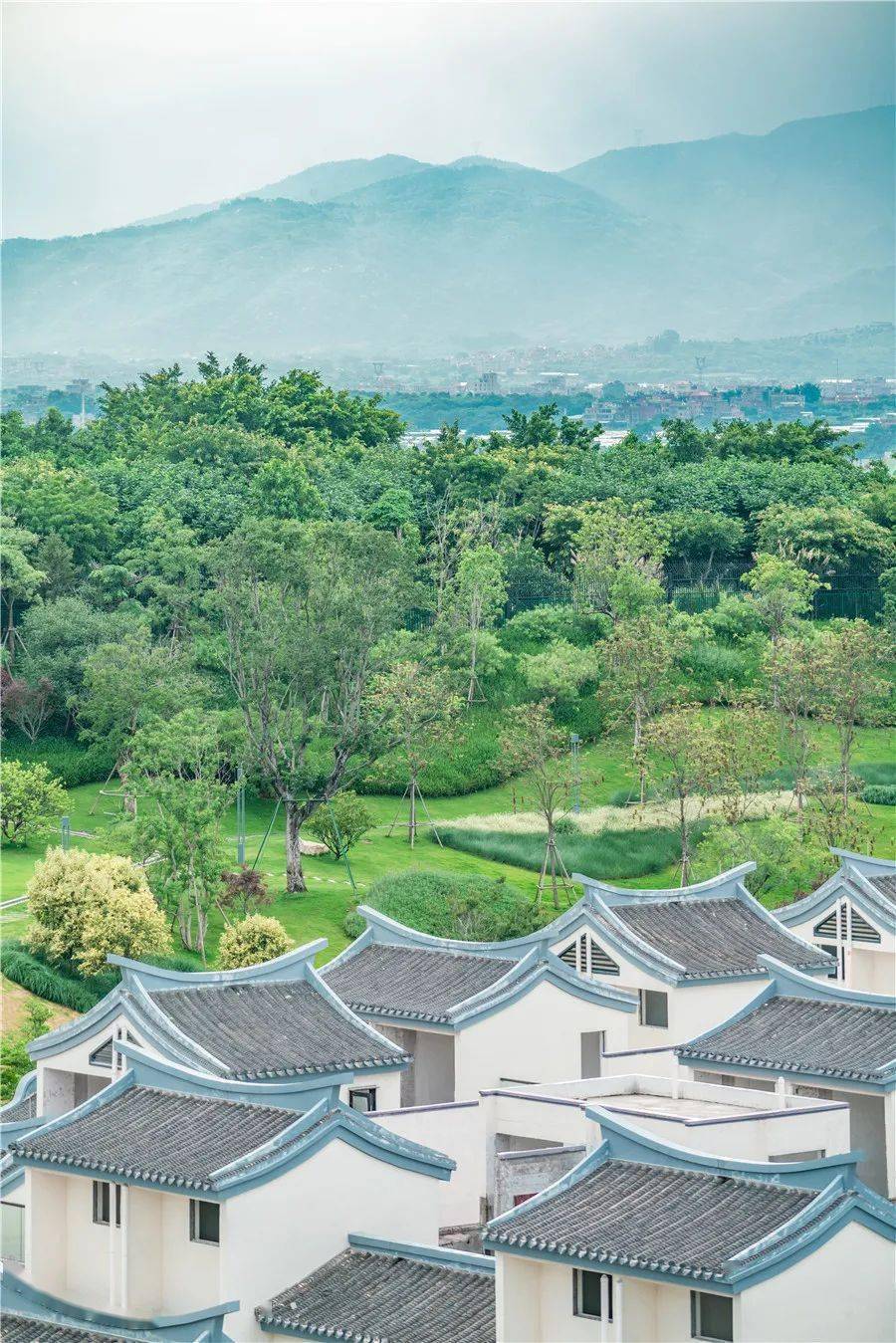 (万科璞悦山项目实景图)