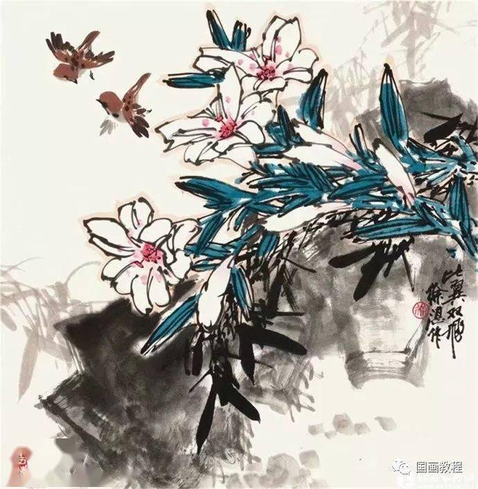 45张徐湛精品写意花鸟画不一样的笔墨不一样的感受