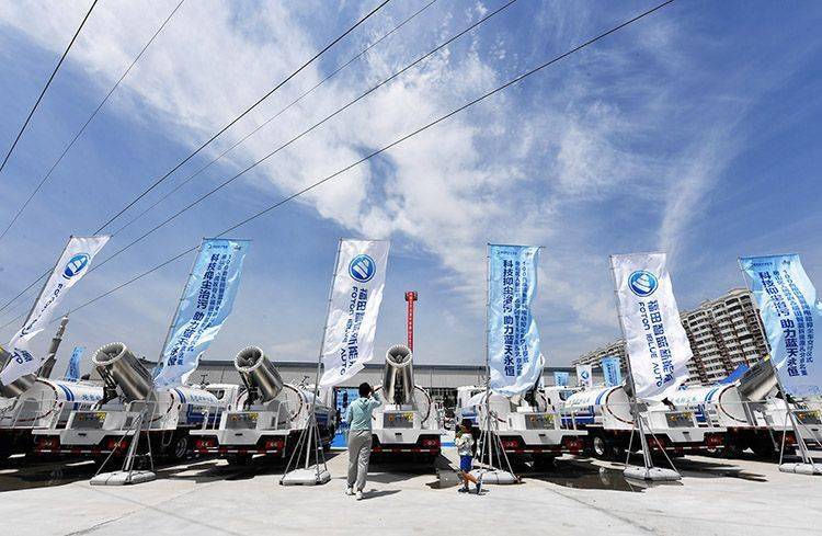 空气|投资7400多万 百台纯电动抑尘车房山上岗