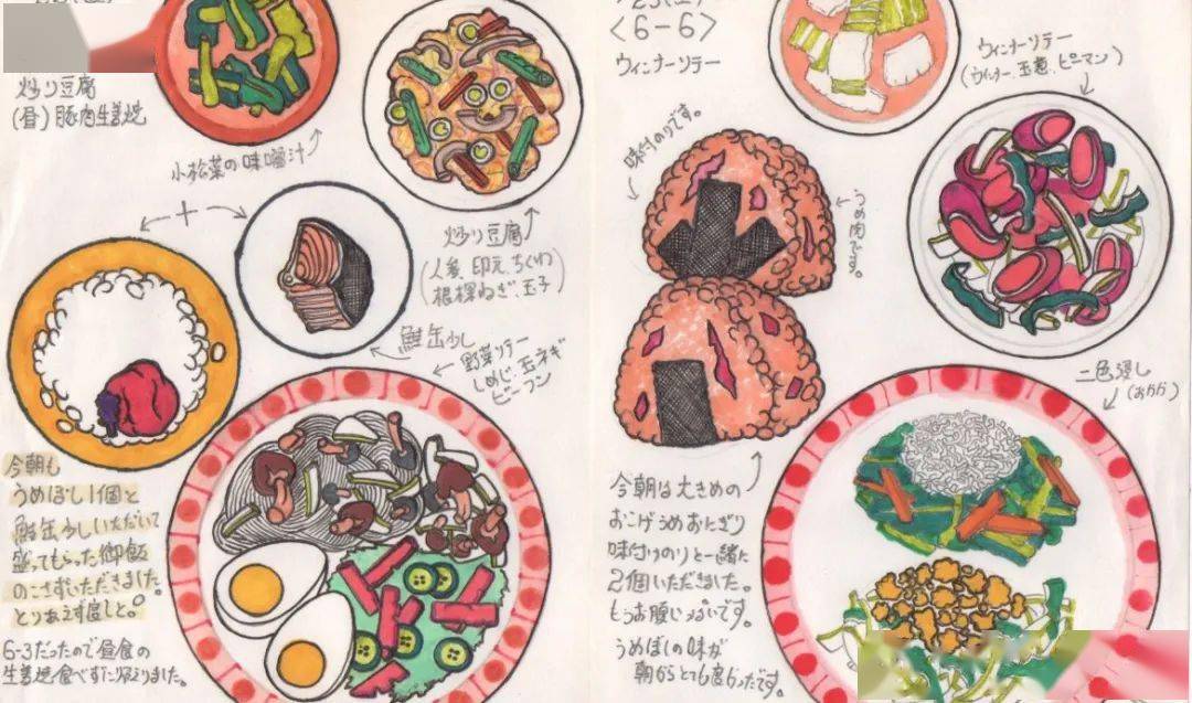 日本60岁残疾老人连续33年画美食,画了1000多张,每一顿饭都画下来