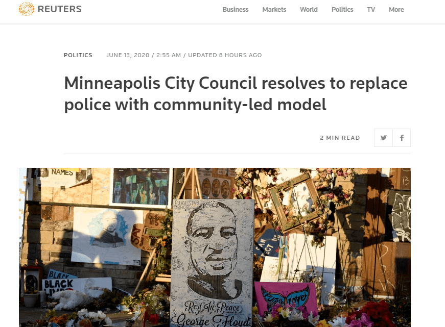 决议|明尼阿波利斯警察部门正式被废除