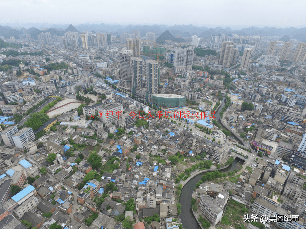 第一次也是最后一次航拍黔中古城安顺古城