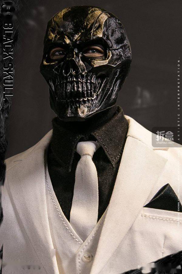 vts toys 黑骷髅 black skull 1:6可动收藏人偶