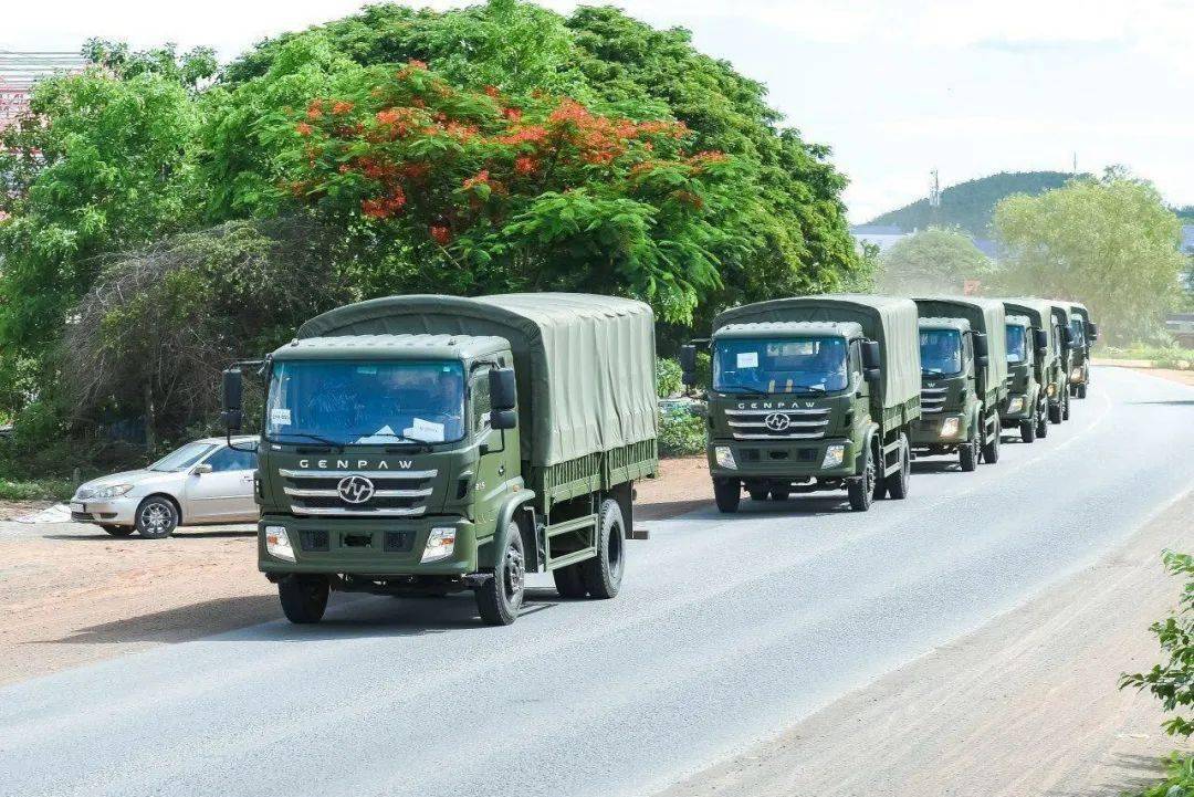 柬当局向中国订购的290辆军用车明日移交!