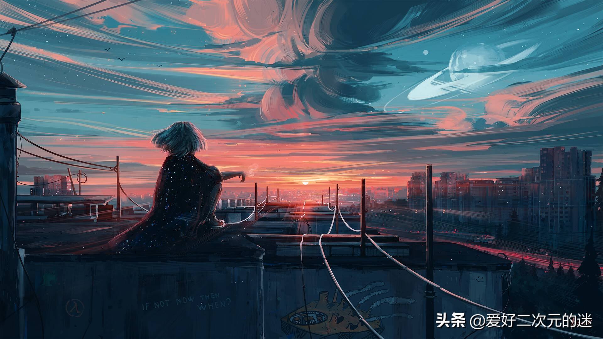 二次元壁纸:来自美少女和风景的绝妙搭配