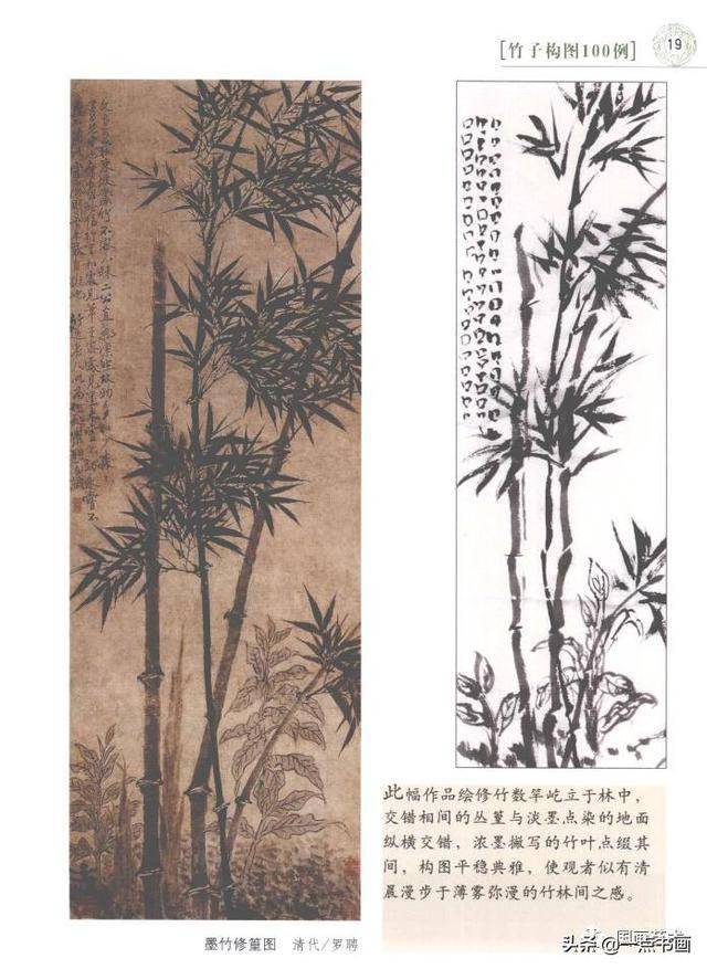 竹子国画经典构图解析（1）_搜狐网